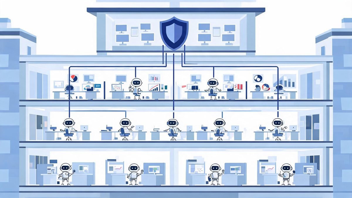 enterprise AI agents at scale with governance identity and monitoring layers