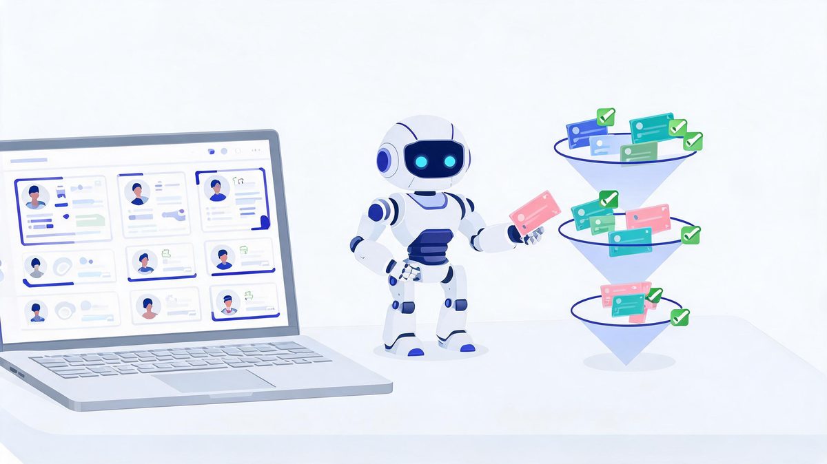 AI agent integrated with CRM handling lead qualification and follow-ups
