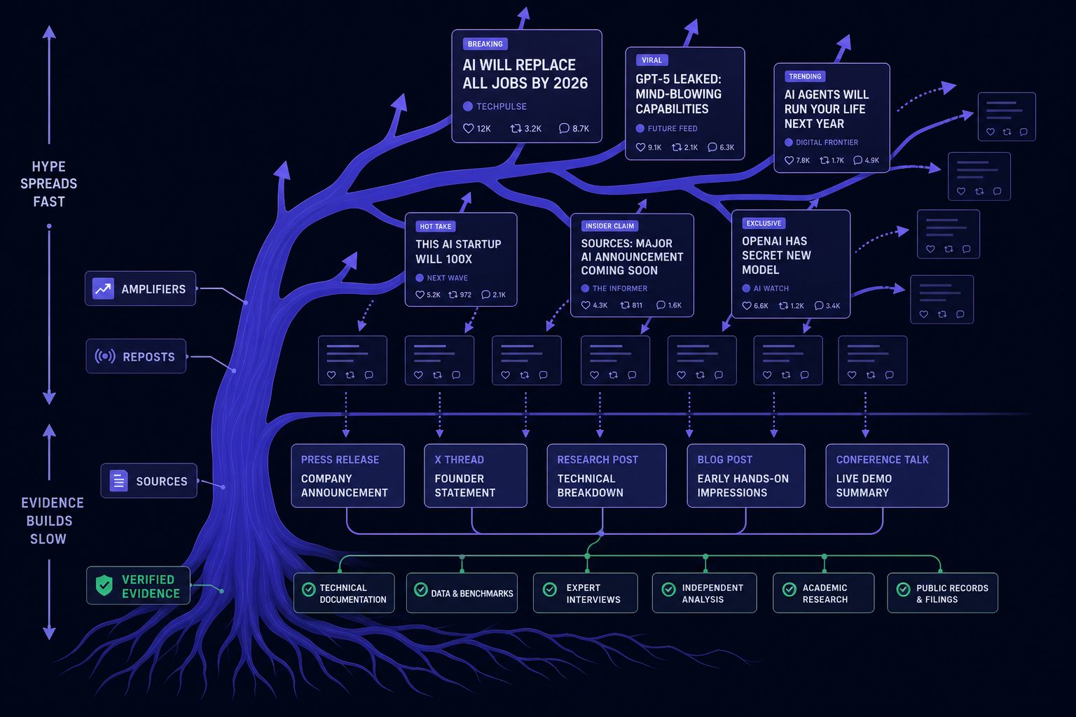 Why Most AI News Rewards AI Hype - Veritya Daily