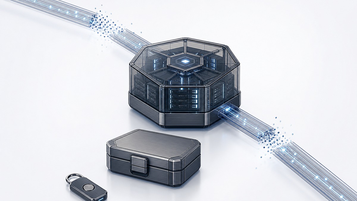 Smartphone protected by a shield with two abstract data paths representing separate AT&T incidents