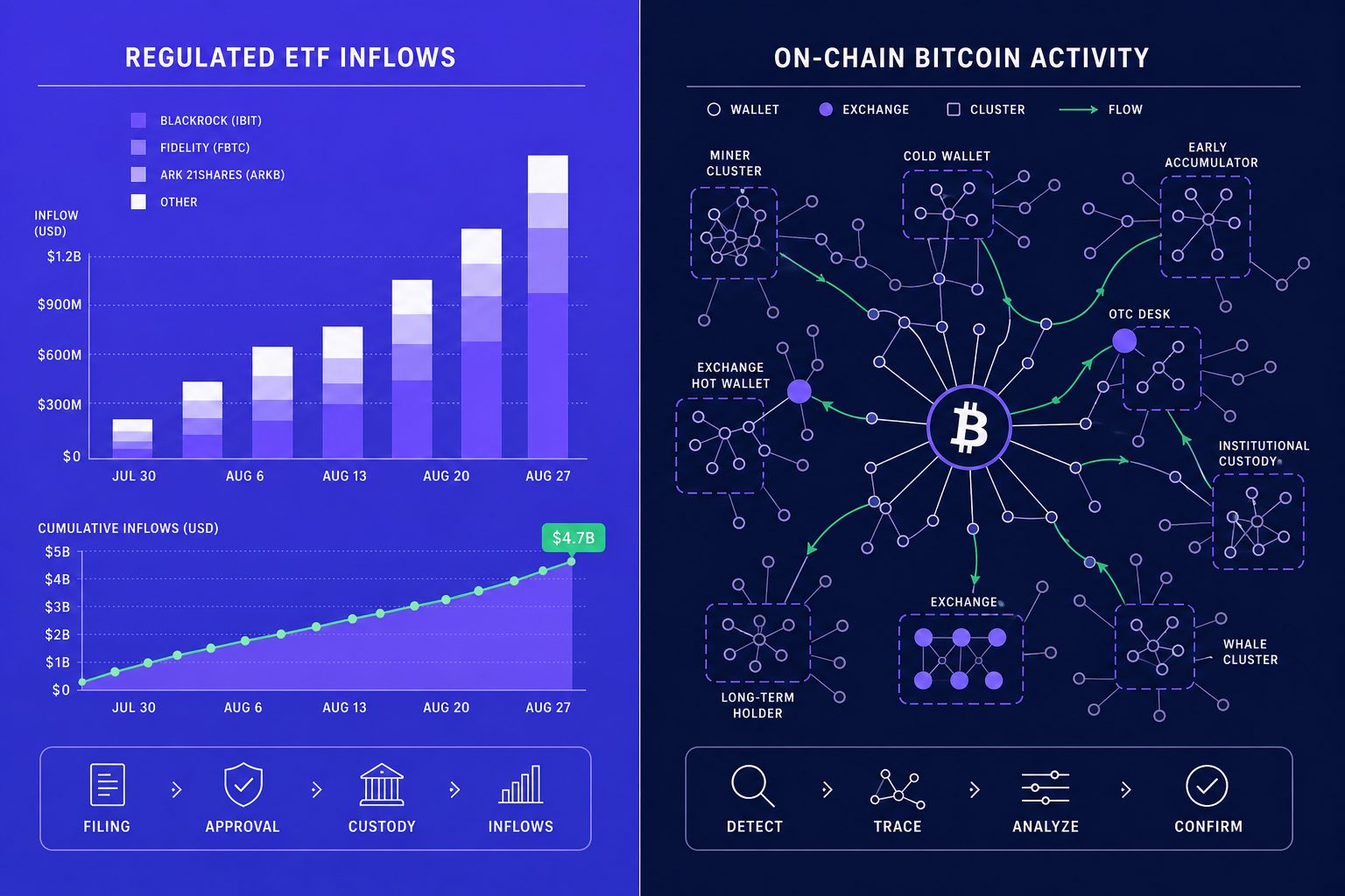 ETF Inflows vs On Chain Metrics for Bitcoin Momentum - section S3