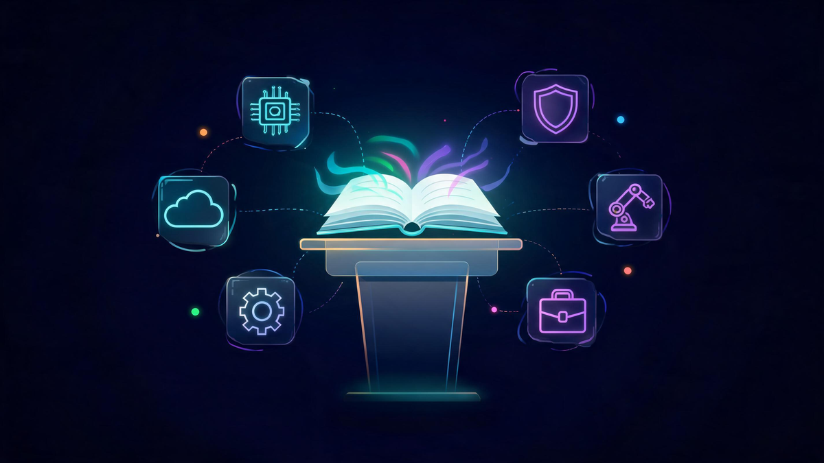 Droven.io platform explained: luminous knowledge hub covering six technology topics