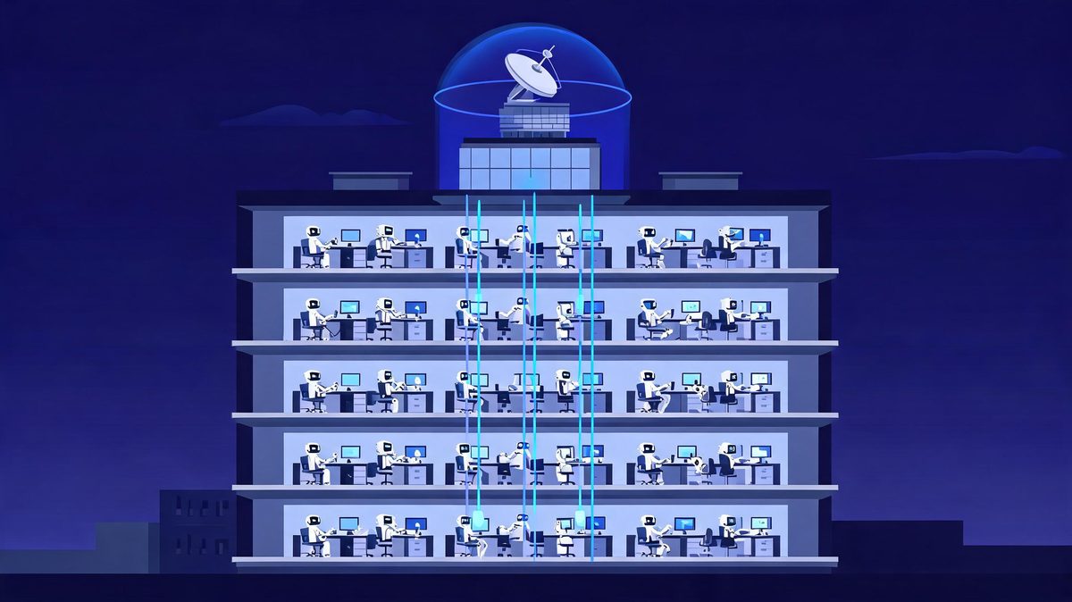 enterprise AI agents operating at scale across departments with central governance