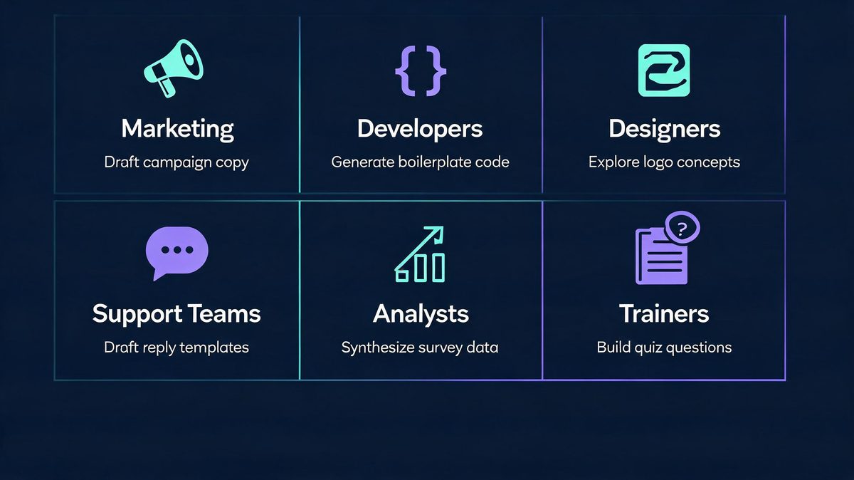 Six real-world work scenarios where generative AI is appropriate