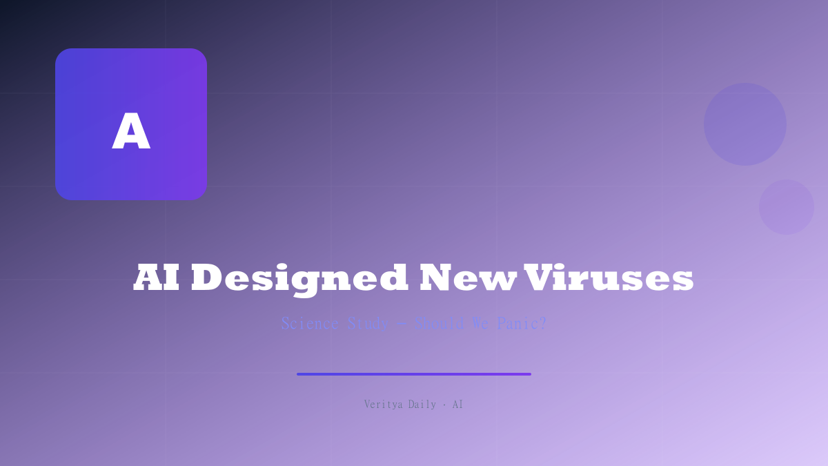 AI Designed Brand New Biological Viruses — Should We Panic?