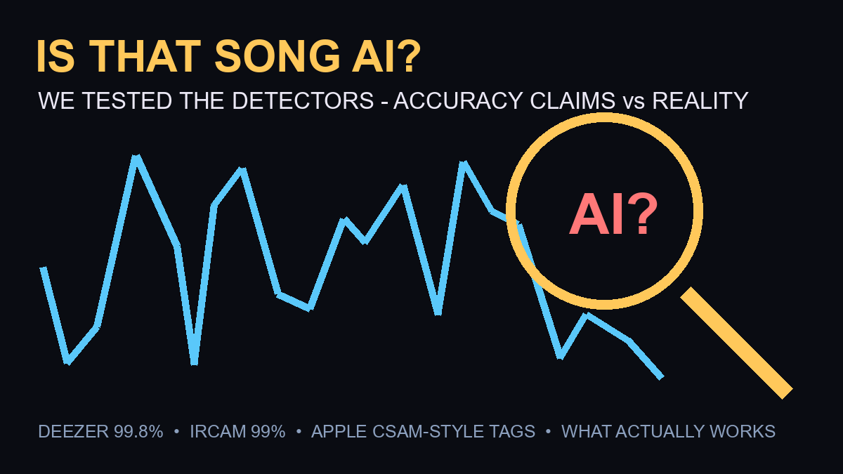 AI music detectors compared Deezer IRCAM accuracy