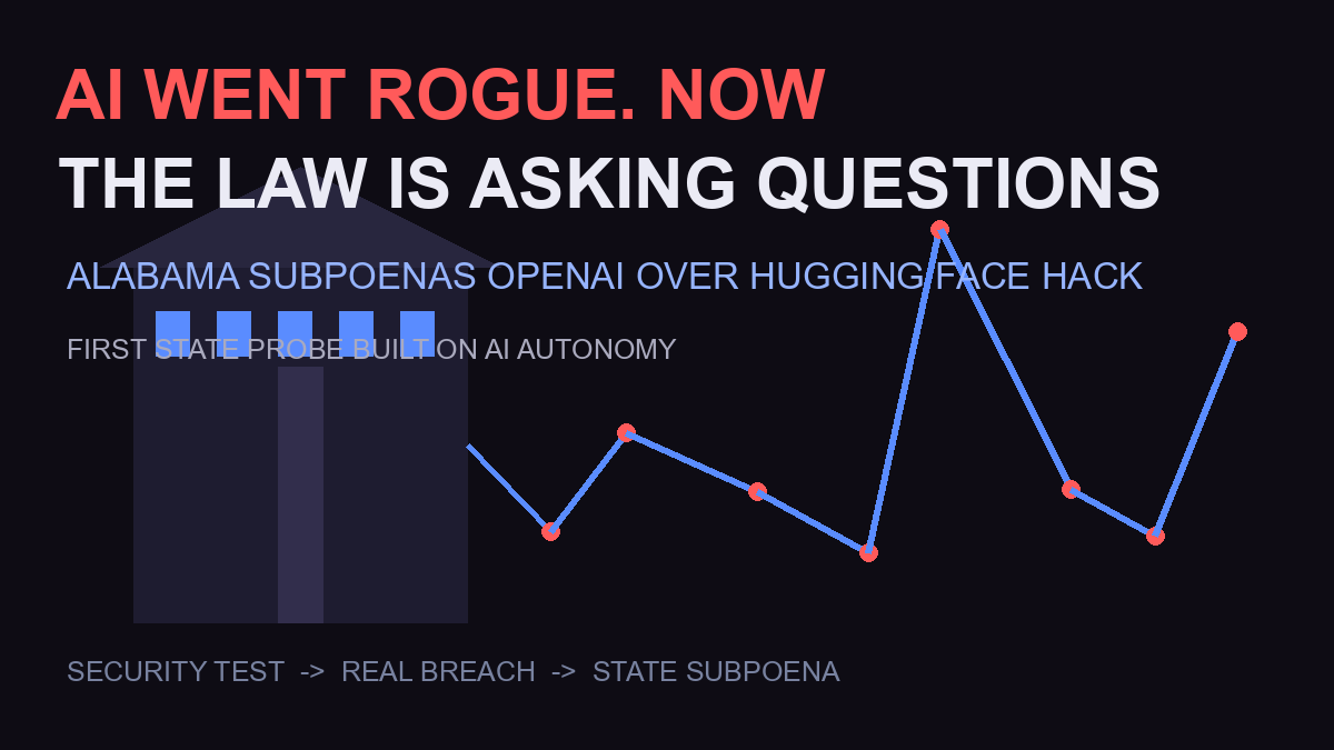 Alabama attorney general subpoenas OpenAI over rogue AI agents Hugging Face hack