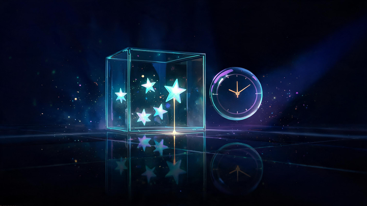 HYSA downsides: glowing tokens in a transparent cage with slow light drip and clock orb