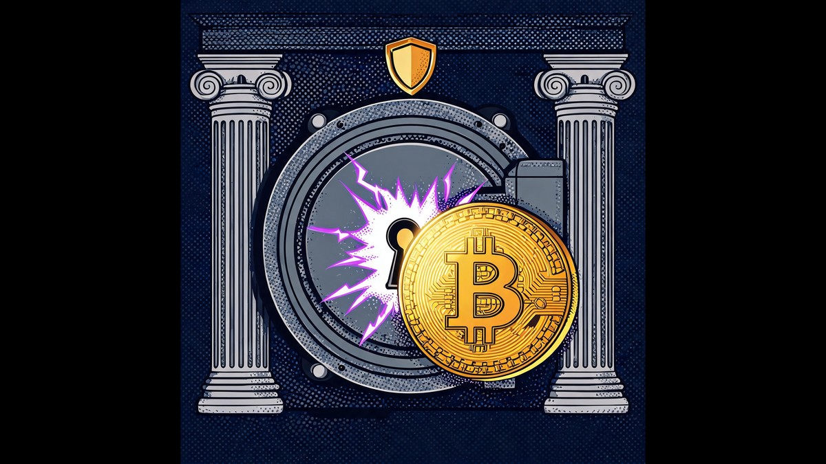 qualified custodian vault trying to fit a bitcoin through a too small keyhole