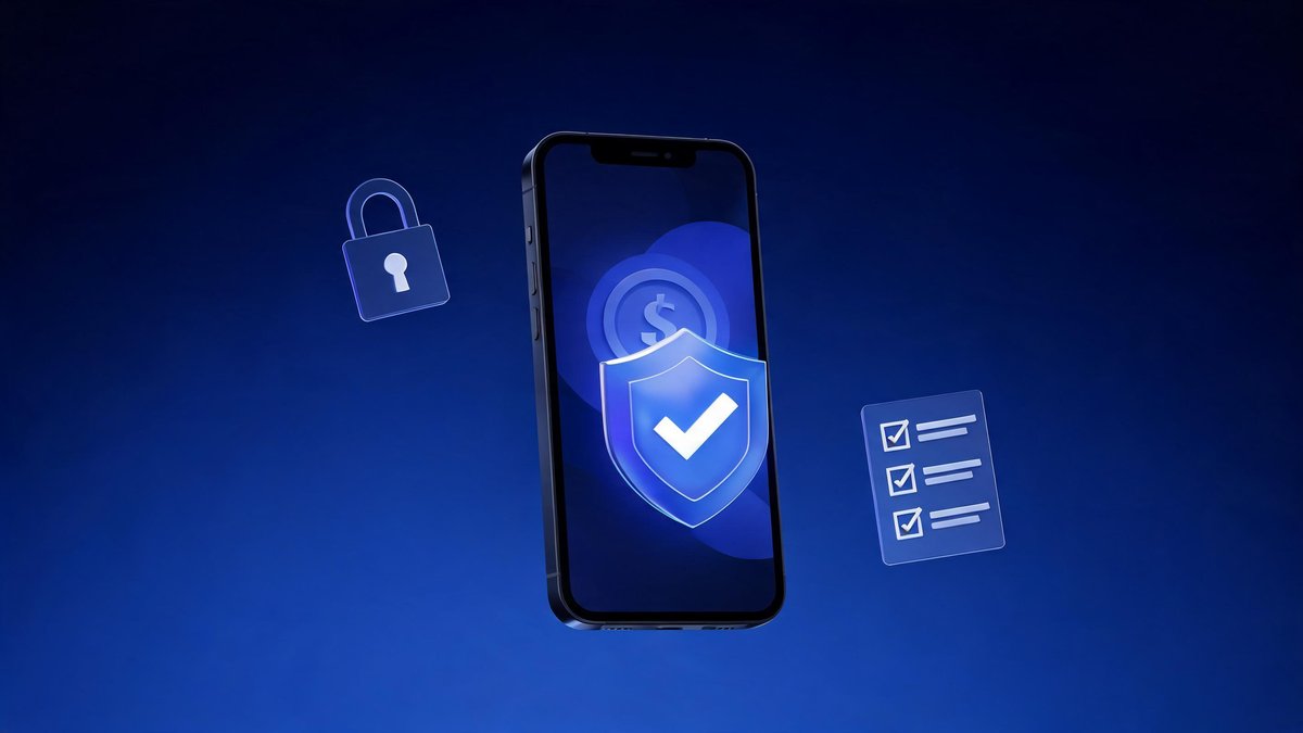 Two-factor authentication shield protecting a beginner crypto account on a smartphone